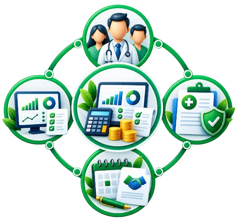 Healthcare Analytics Hub Infographic